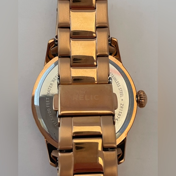 Relic Rose Gold Watch Rhinestone Face - Picture 6 of 11